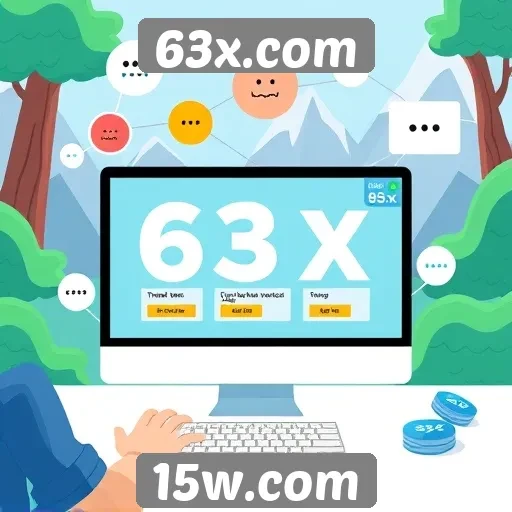 Recursos interativos do site 63x.com